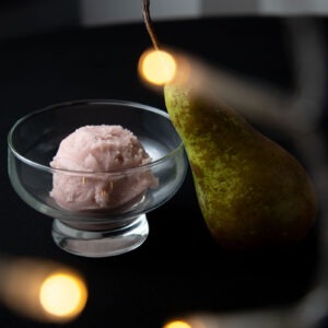 Sorbet à la poire au vin